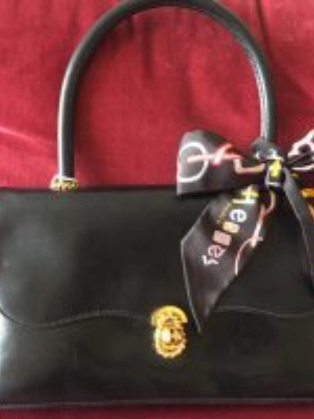 Hermes Escale Black Box Leather Handbag